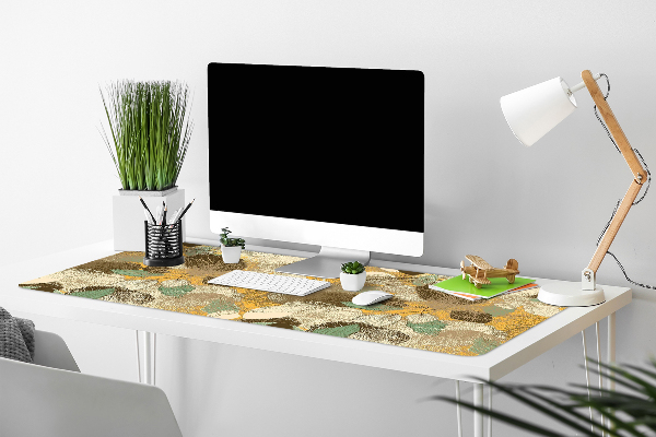 Large desk pad PVC protector retro art
