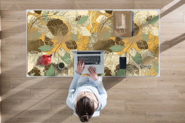 Large desk pad PVC protector retro art