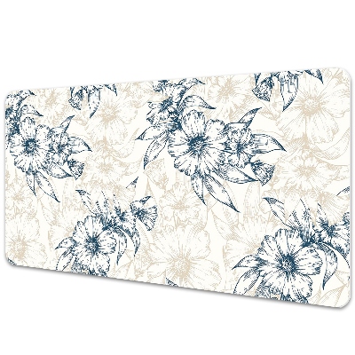 Desk pad floral art