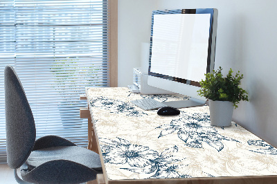 Desk pad floral art