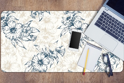 Desk pad floral art