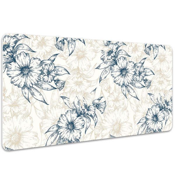 Desk pad floral art