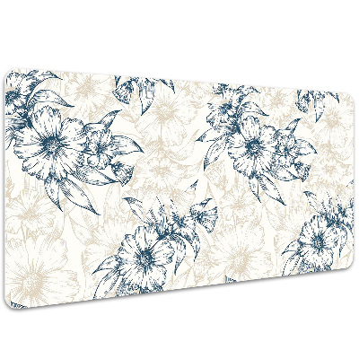 Desk pad floral art