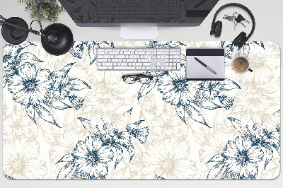 Desk pad floral art