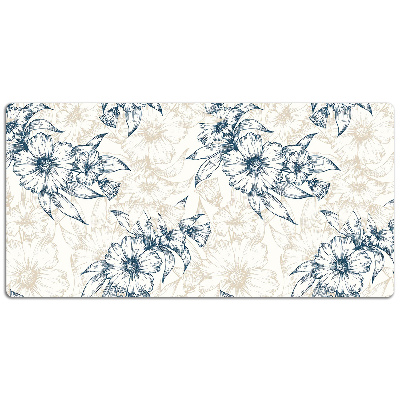 Desk pad floral art