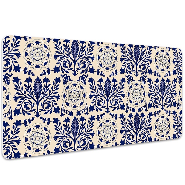 Full desk mat blue pattern