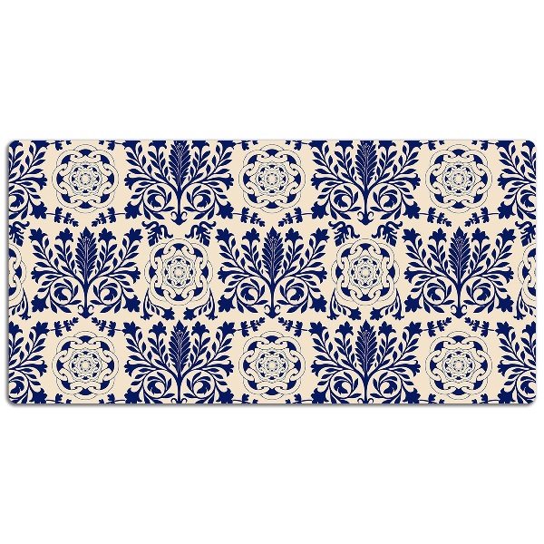 Full desk mat blue pattern