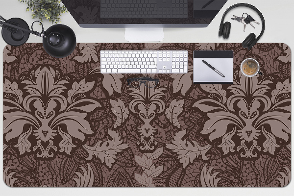 Full desk protector Style damask pattern