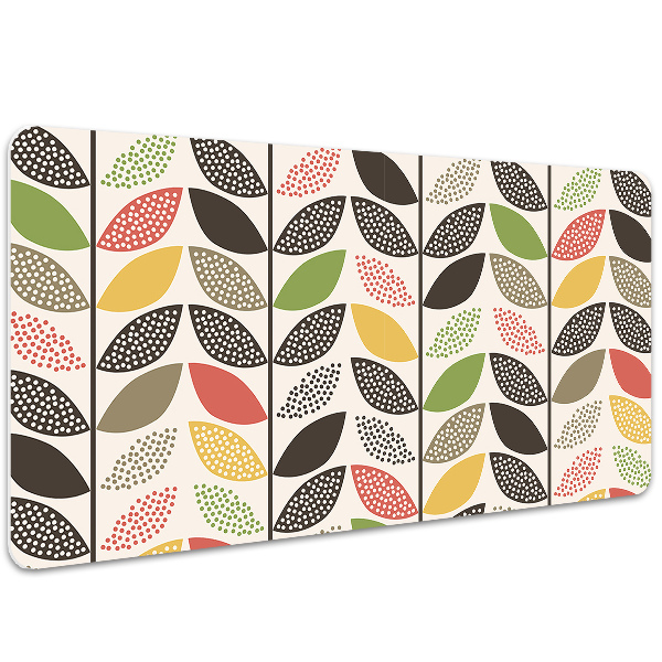 Large desk mat table protector colorful pattern
