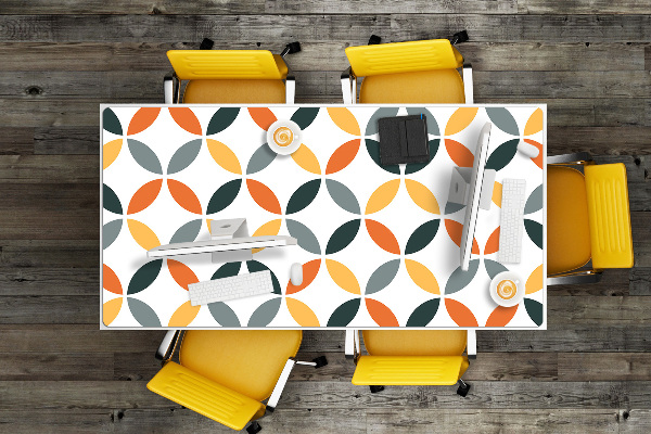 Full desk pad geometric wheels