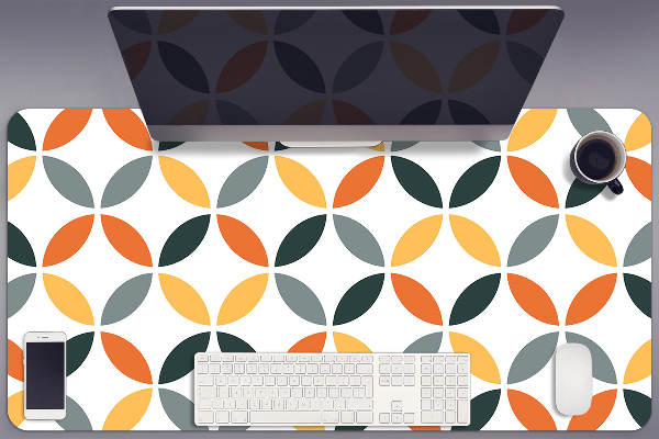 Full desk pad geometric wheels