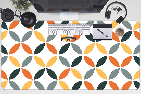 Full desk pad geometric wheels