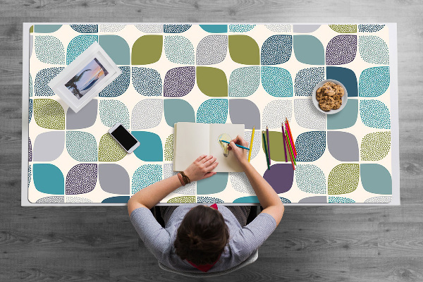 Full desk pad geometric pattern