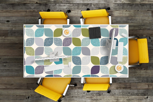 Full desk pad geometric pattern
