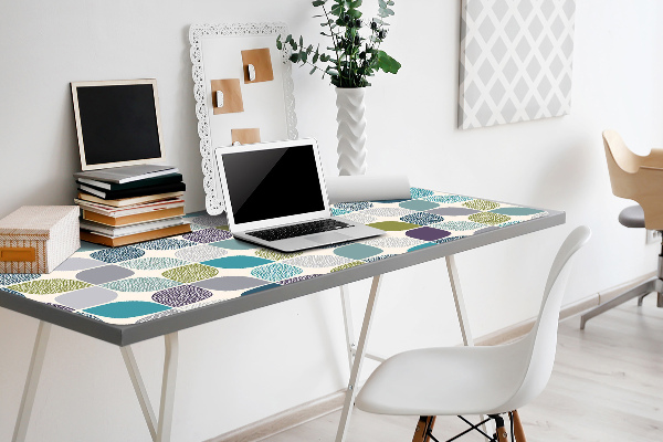 Full desk pad geometric pattern