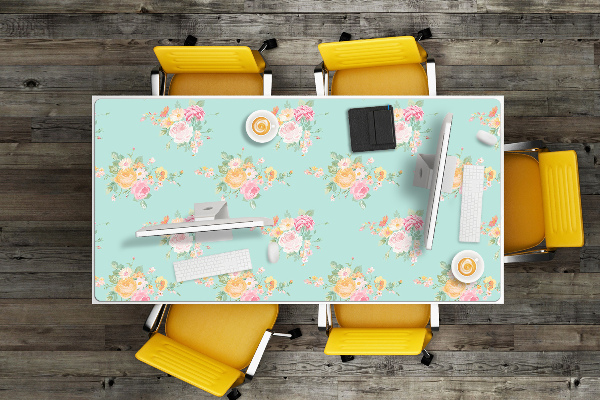 Full desk pad pastel bouquets