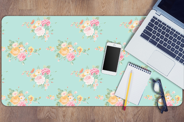 Full desk pad pastel bouquets