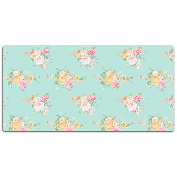 Full desk pad pastel bouquets
