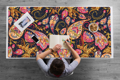 Full desk protector colorful Paisley