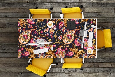 Full desk protector colorful Paisley