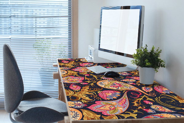 Full desk protector colorful Paisley