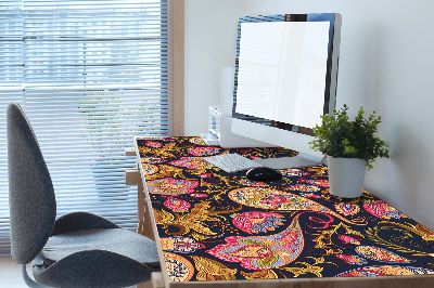 Full desk protector colorful Paisley