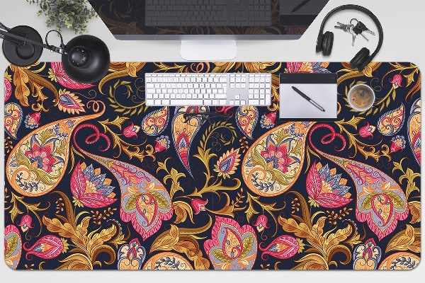 Full desk protector colorful Paisley