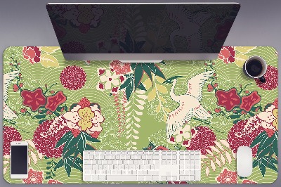 Large desk mat table protector fauna and Flora