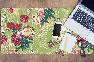 Large desk mat table protector fauna and Flora