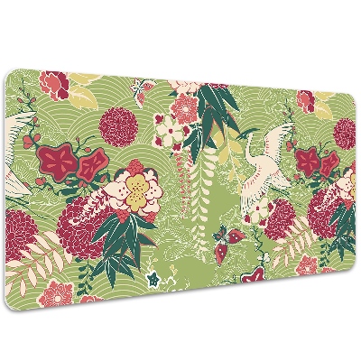 Large desk mat table protector fauna and Flora