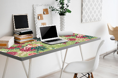 Large desk mat table protector fauna and Flora