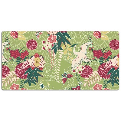 Large desk mat table protector fauna and Flora