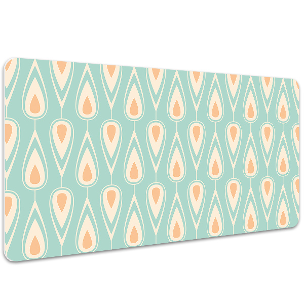 Large desk pad PVC protector retro wallpaper
