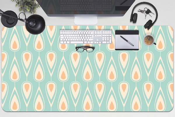 Large desk pad PVC protector retro wallpaper