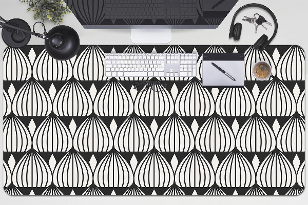 Large desk mat for children retro pattern