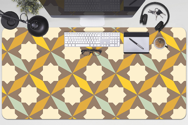 Large desk mat for children retro pattern
