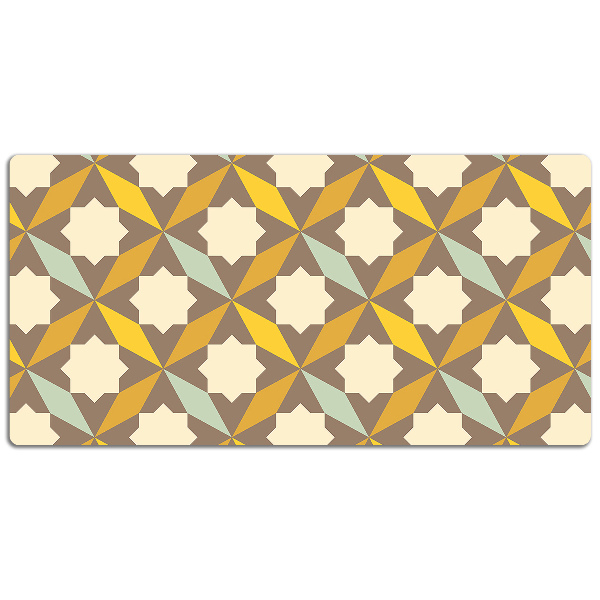 Large desk mat for children retro pattern