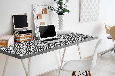 Desk mat geometric patterns