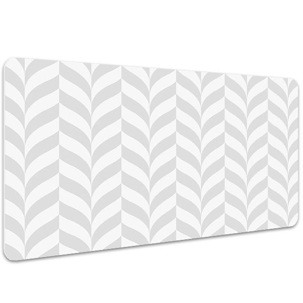 Large desk pad PVC protector gray illusion