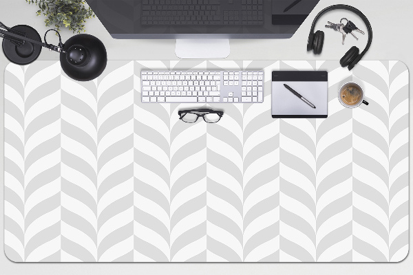 Large desk pad PVC protector gray illusion