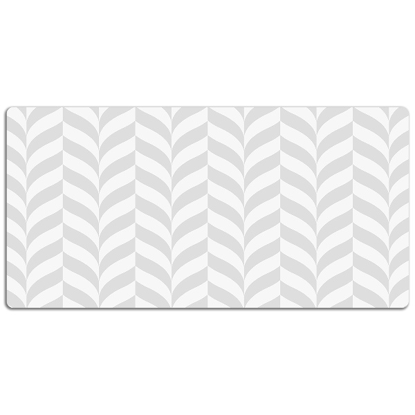 Large desk pad PVC protector gray illusion