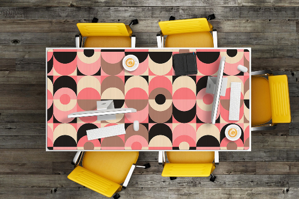 Large desk pad PVC protector vintage wheels