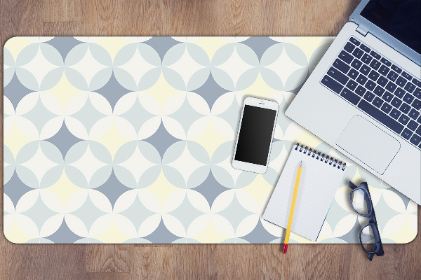 Large desk mat for children retro pattern