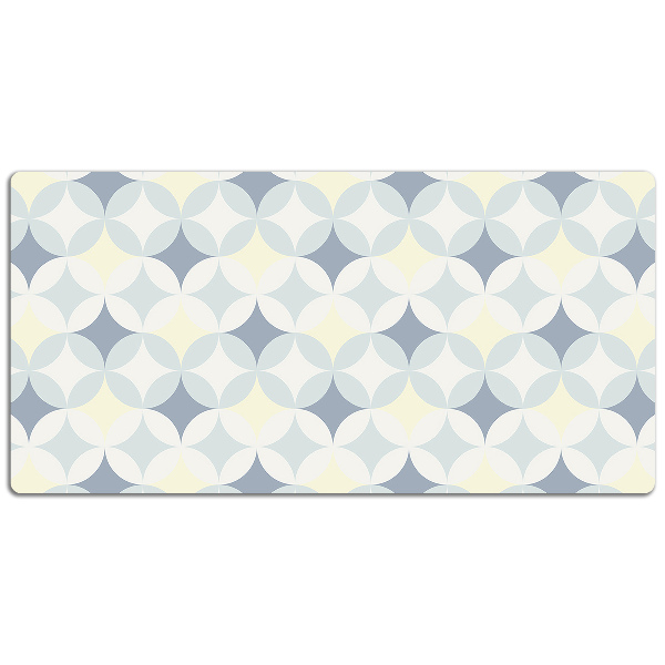 Large desk mat for children retro pattern