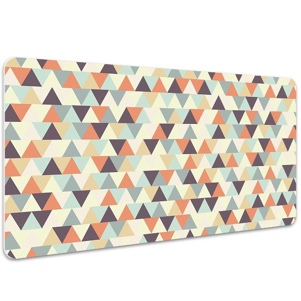 Large desk mat table protector small triangles