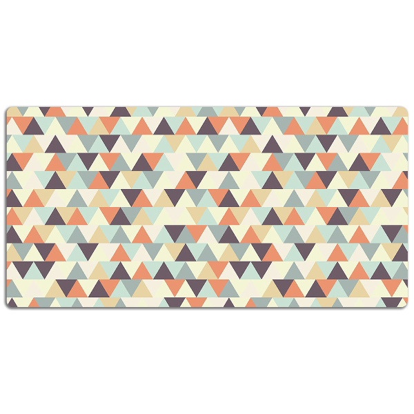 Large desk mat table protector small triangles