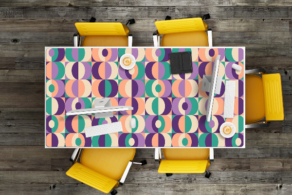 Desk pad Squares and circles
