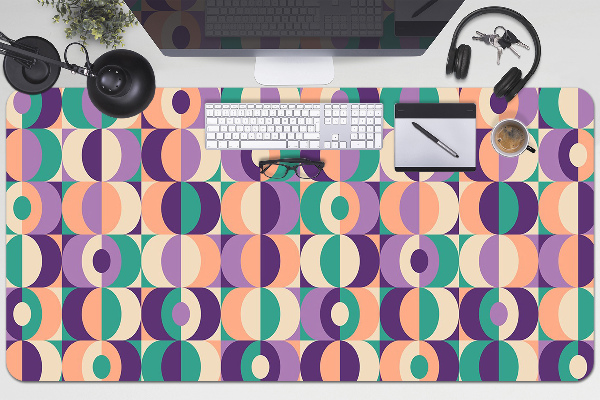 Desk pad Squares and circles