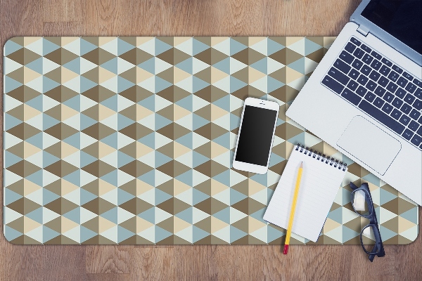 Large desk pad PVC protector retro illusion