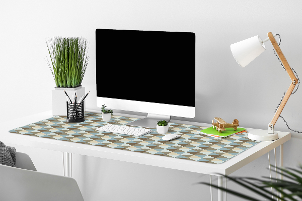 Large desk pad PVC protector retro illusion